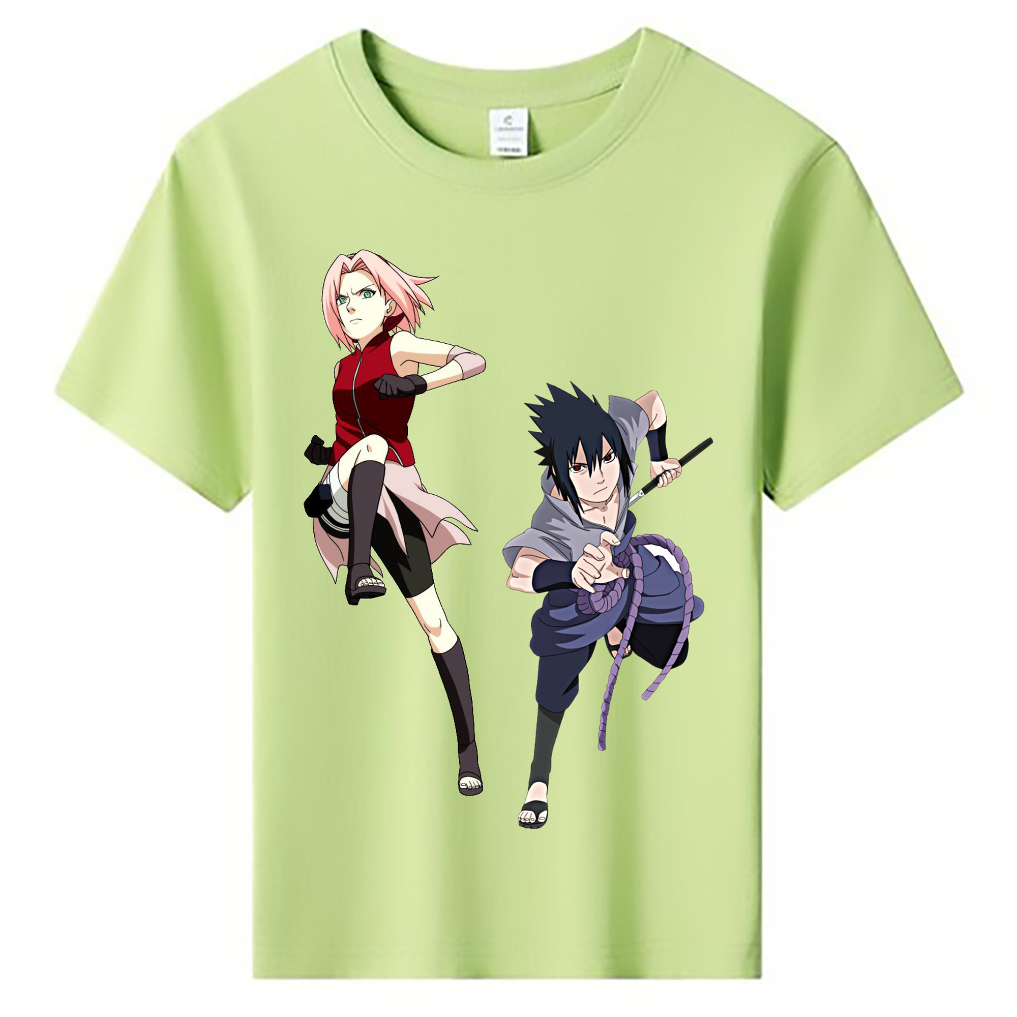 （画像用） NARUTO -ナルト- 春野サクラ Haruno Sakura 綿100％キッズTシャツ（フロントプリント）